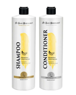 Sampon si Balsam Iv San Bernard Banana, pentru caini si pisici, 1l