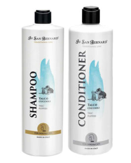 Sampon si Balsam Iv San Bernard Talc, pentru caini si pisici, 1l