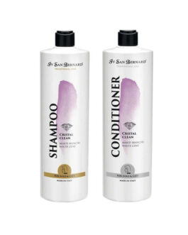 Sampon si Balsam Iv San Bernard Cristal Clean, pentru caini si pisici, 1l